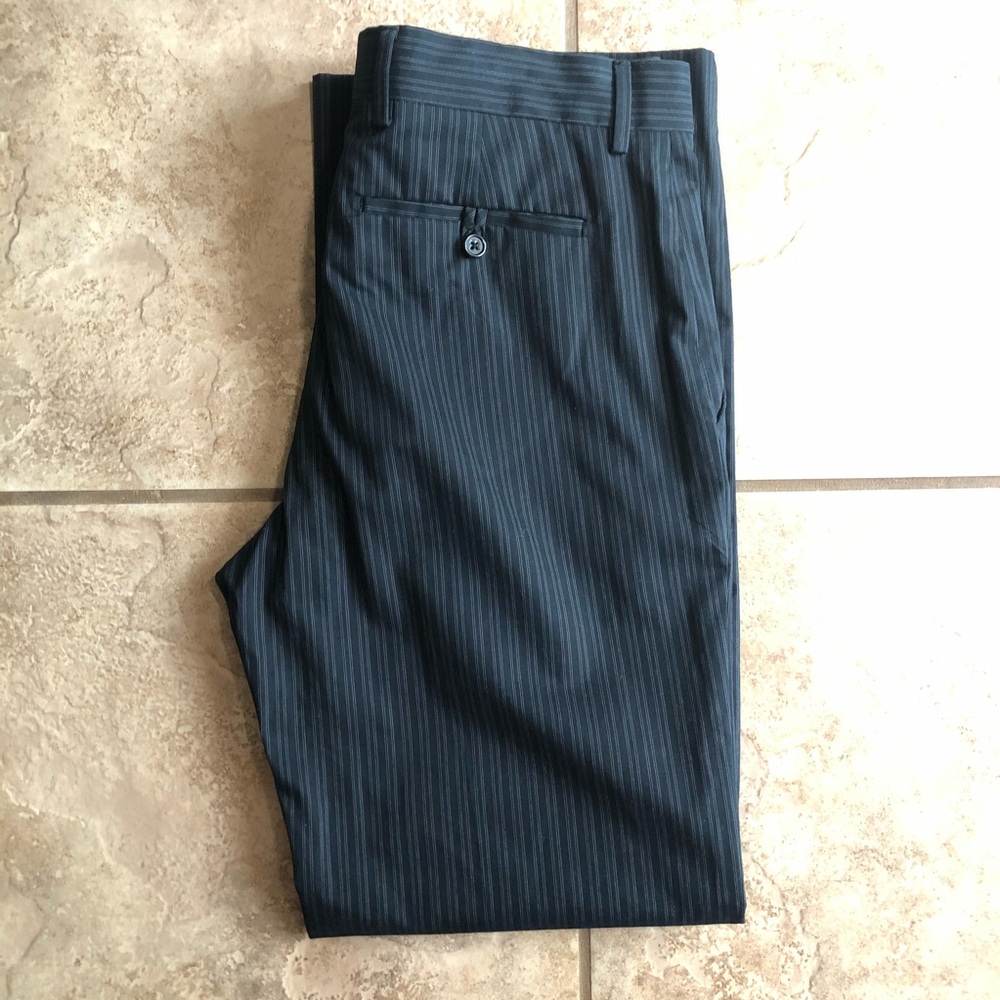 BANANA REPUBLIC Modern Fit Navy Blue Trousers